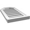 Ekena Millwork Octagonal Top Surface Mount PVC Gable Vent w/ 2"W x 2"P Brickmould Sill Frame, 14"W x 26"H GVPOT14X2603SF - alternate 4